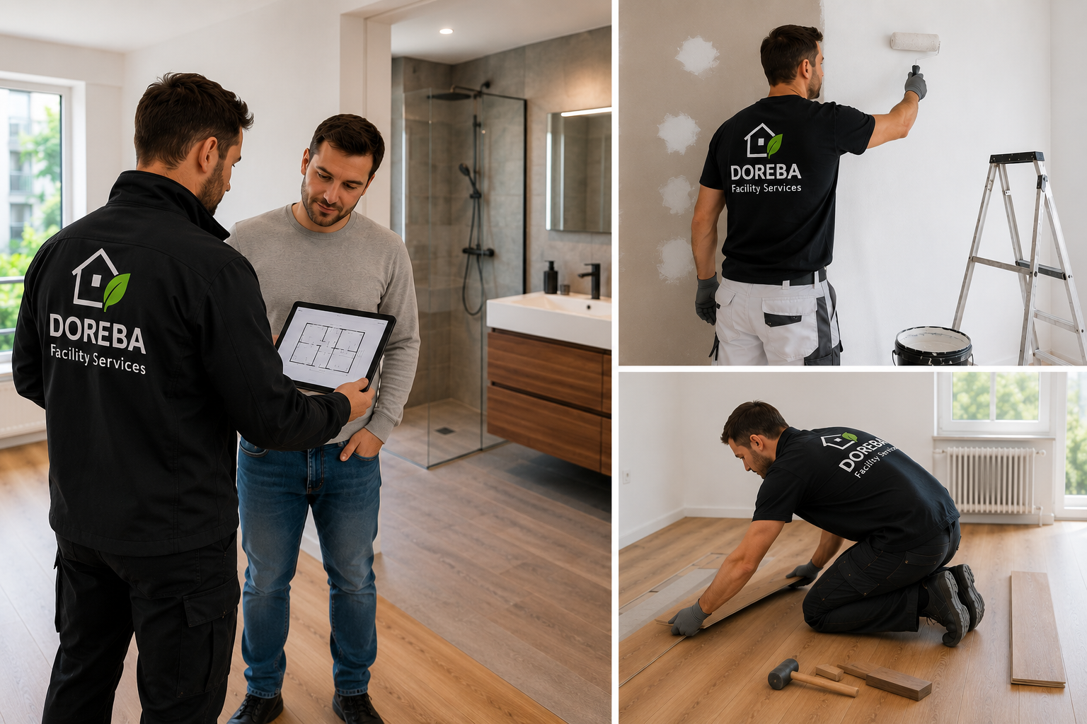 Instandstellungen, Reparaturen und Renovationskoordination durch DOREBA Facility Services in Basel und Baselland