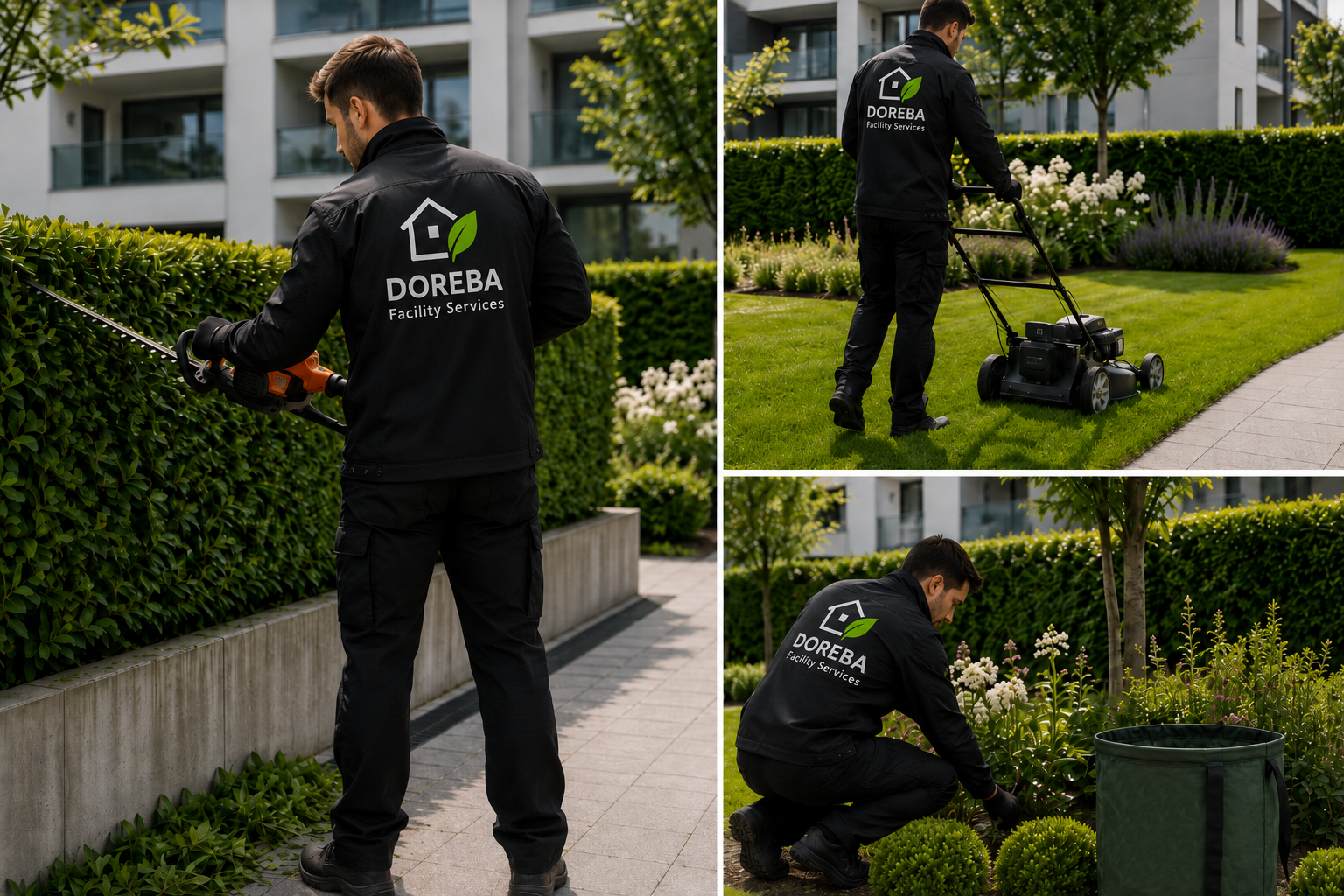 Gartenunterhalt und Pflege von Aussenanlagen durch DOREBA Facility Services in Basel und Baselland