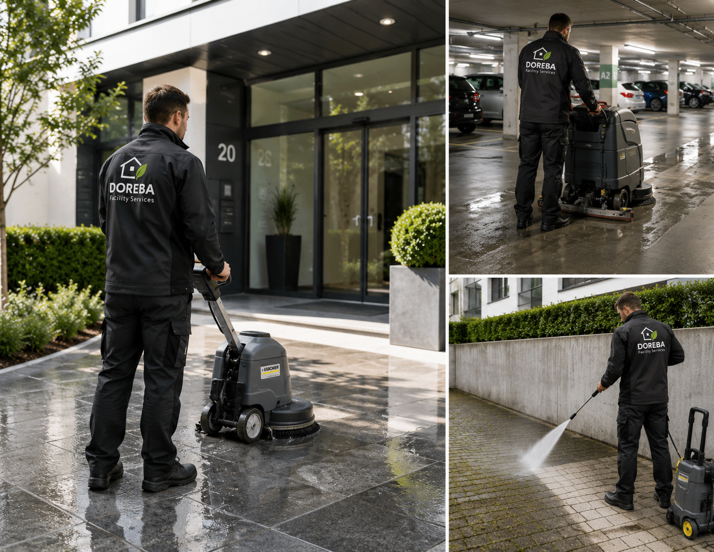 Spezialreinigung mit professioneller Technik durch DOREBA Facility Services in Basel und Baselland